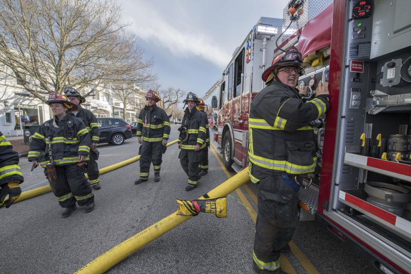 April 2017 BHVFD participates in Mutual Aid Drill at Southampton Village